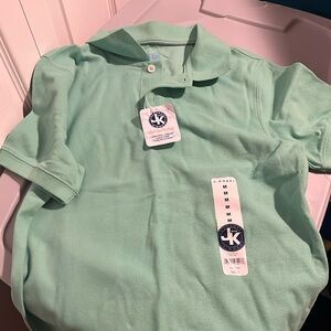 Boys mint green polo